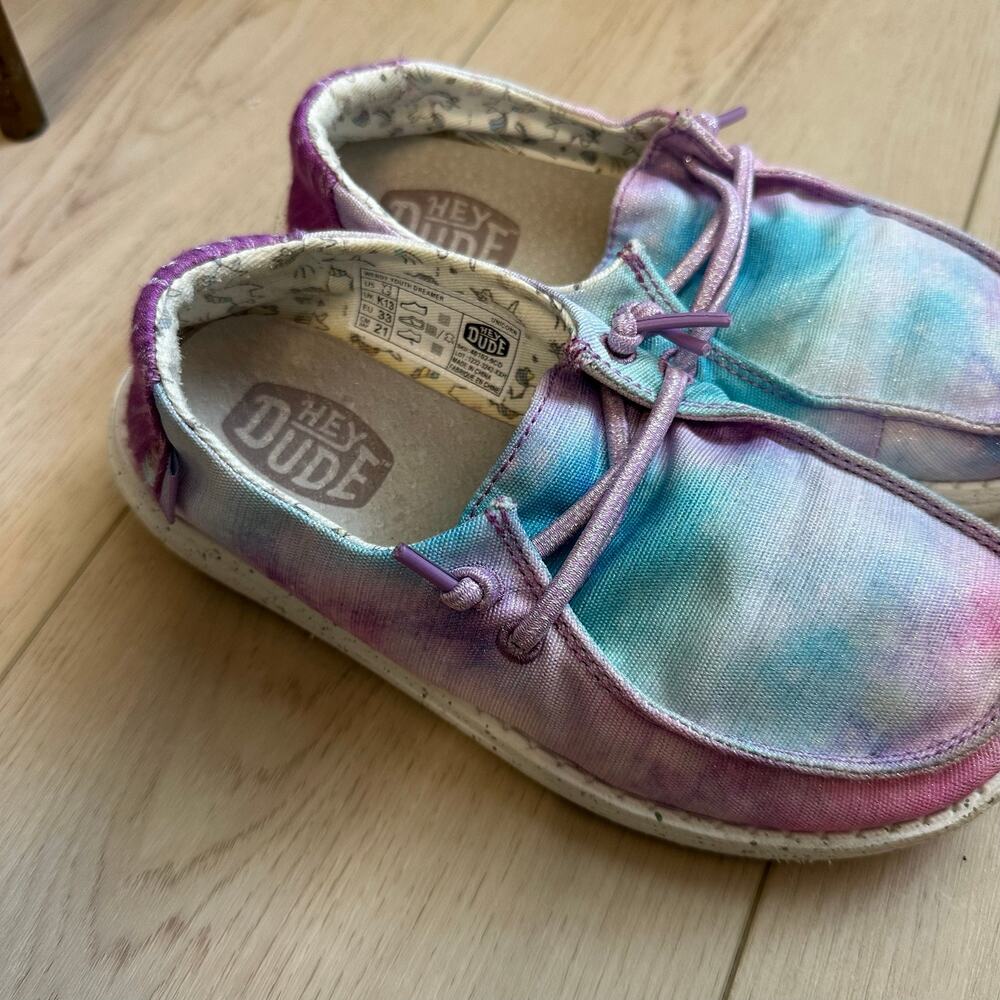 Hey Dude Kids Wendy Dreamer Unicorn slip-on shoes